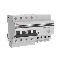 Дифференциальный автомат АД-4 S 40А/300мА (хар, C, AC, электронный) 4,5кА PROxima | код  DA4-40-300S-pro | EKF